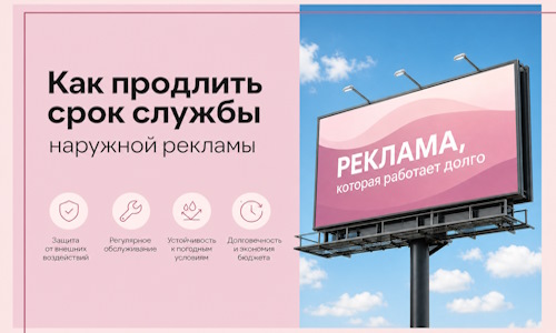 Как продлить срок службы наружной рекламы в  Лянторе