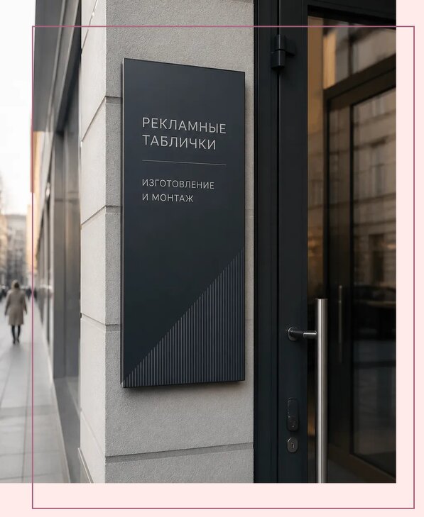 Рекламные таблички в Лянторе по цене от 4607 р. | Аванза-Лнт