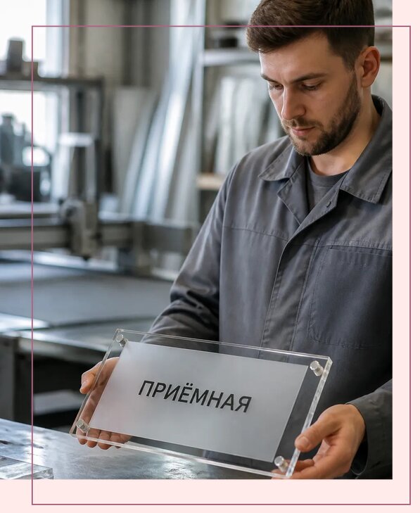Таблички из оргстекла на заказ в Лянторе от 3992 р. | Аванза-Лнт